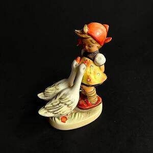Vintage Goebel Hummel Goose Girl 47/0 Figurine Made In Germany 5" - 10129